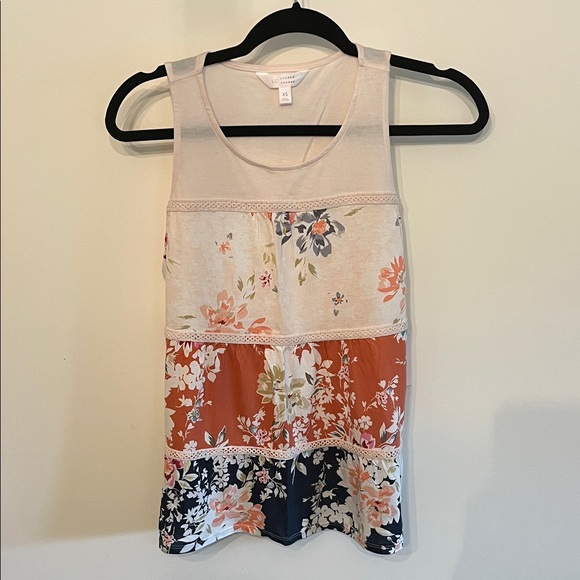 LC Lauren Conrad Tops - LC Lauren Conrad Multicolor Floral Tank Top